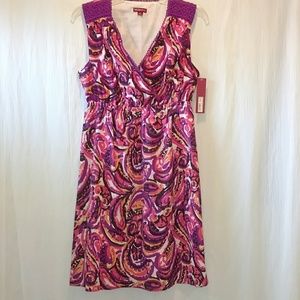 *SOLD* NWT Women's midi purple paisley dress